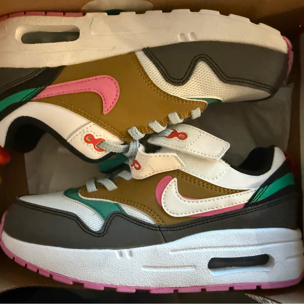 Nike Kids' Air Max 1 EasyOn Sneakers Size 13